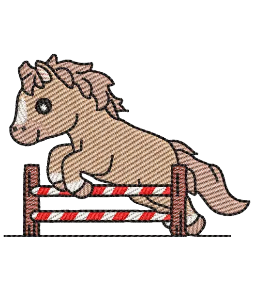 Matriz de Bordado Cavalo Hipismo